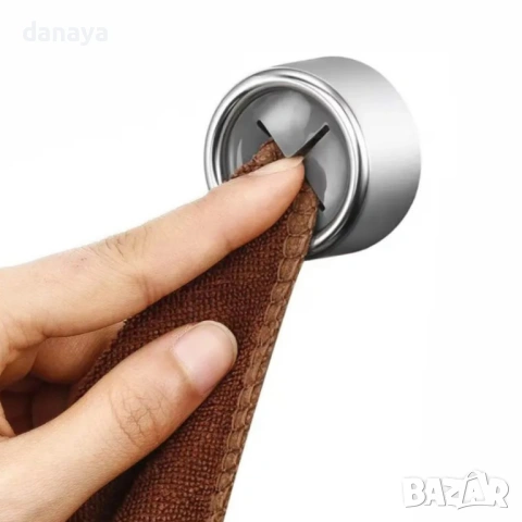 Самозалепващи кръгли закачалки за кърпи, 2 броя, снимка 2 - Други - 54190684