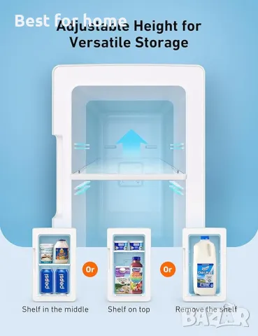 Преносим мини хладилник AstroAI, снимка 4 - Хладилници - 50178074