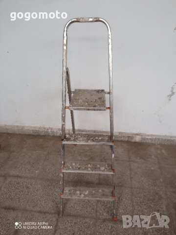 Стара немска стълба алуминиева, лека, сгъваема, бояджийска., снимка 7 - Други стоки за дома - 44716708