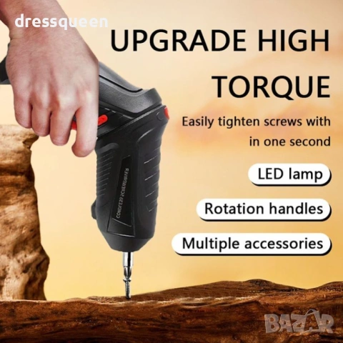 4940 Мощен мини винтоверт с USB захранване – идеалният инструмент за фина механика и сглобяване, снимка 3 - Винтоверти - 53929266