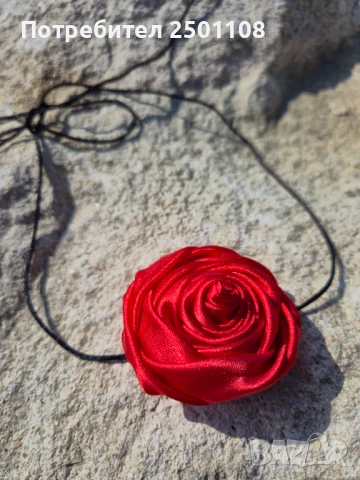 Чокър роза, снимка 2 - Колиета, медальони, синджири - 51273430