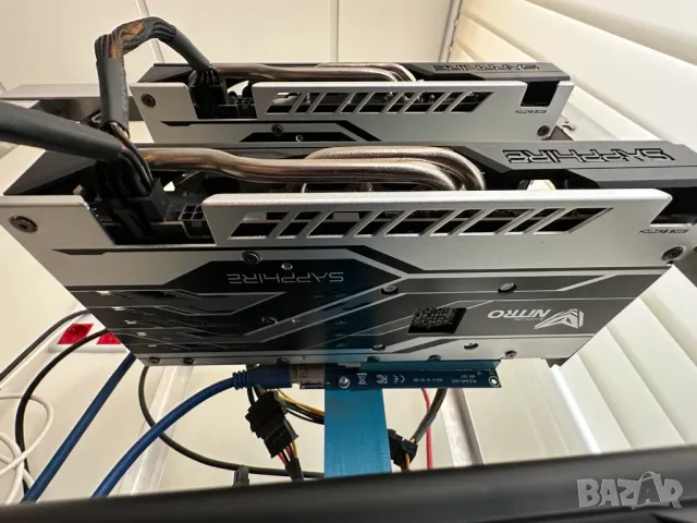 Rig - РИГ за копаене на криптовалути: 12x Sapphire Nitro+ Radeon RX580 8G, снимка 2 - Друга електроника - 48662593