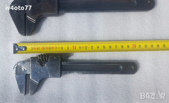 2 бр. стари немски раздвижни ключа Mauzer , снимка 2 - Ключове - 50755087