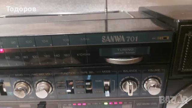 Sanwa 701 Stereo Radio Cassette Recorder , снимка 4 - Радиокасетофони, транзистори - 56046627