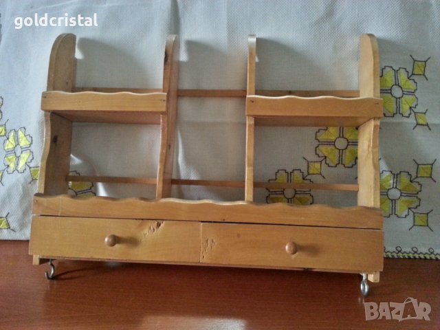 Дървена етажерка , снимка 4 - Антикварни и старинни предмети - 38476797