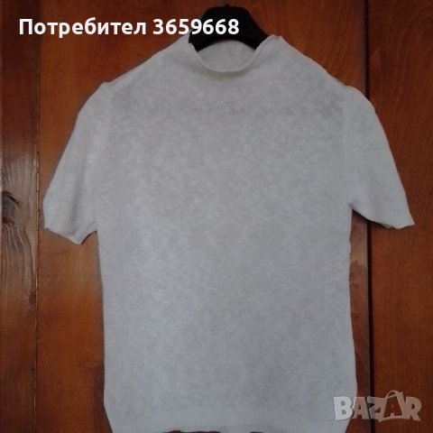Бяла плетена блузка Jigsaw,размер М, снимка 6 - Други - 40570355