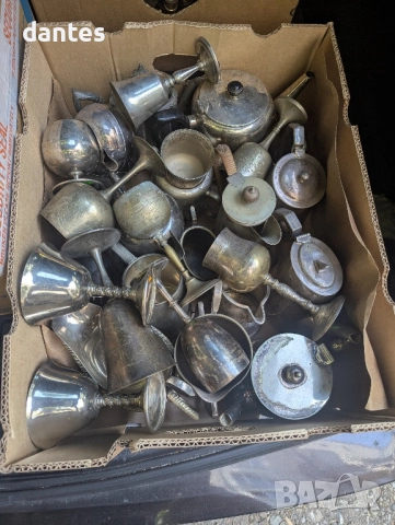 Бронзови съдове, сервизи, чайници, халби, свещници и др. – 222 бр., снимка 3 - Антикварни и старинни предмети - 51816434