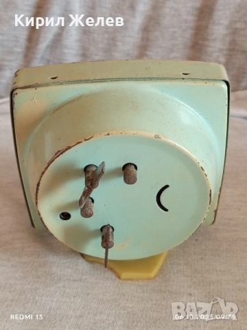 Стар механичен будилник CHINA рядък за КОЛЕКЦИЯ ДЕКОРАЦИЯ 49184, снимка 5 - Антикварни и старинни предмети - 51958265