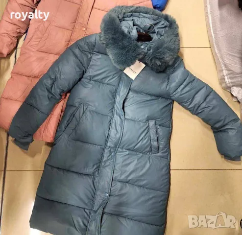 Дебело зимно яке със силиконова вата и подвижен пух, снимка 2 - Якета - 49207968