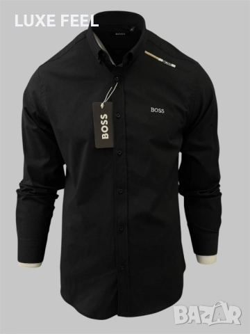 Мъжки Ризи - лого Бродирано ⚜️ Armani Boss, снимка 6 - Ризи - 52542486