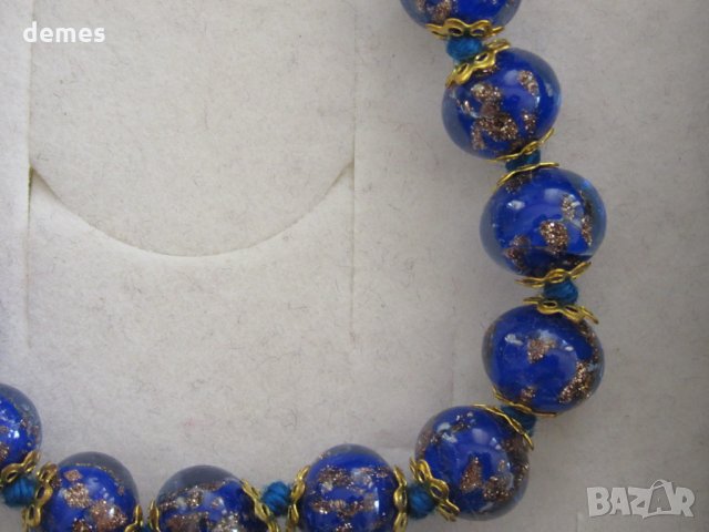 Ръчно изработена гривна от стъкло Мурано, Венеция, снимка 3 - Гривни - 35118514