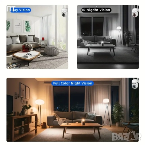 Интелигентна Wi-Fi HD камера с подарък 32GB SD карта, снимка 4 - Камери - 51475229