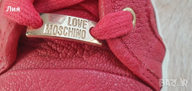 Кецове Love Moschino естествена кожа 37 номер, снимка 5 - Кецове - 42729434