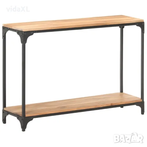 vidaXL Конзолна маса, 110x30x75 cм, акациево дърво масив（SKU:320261）, снимка 1 - Маси - 48244498