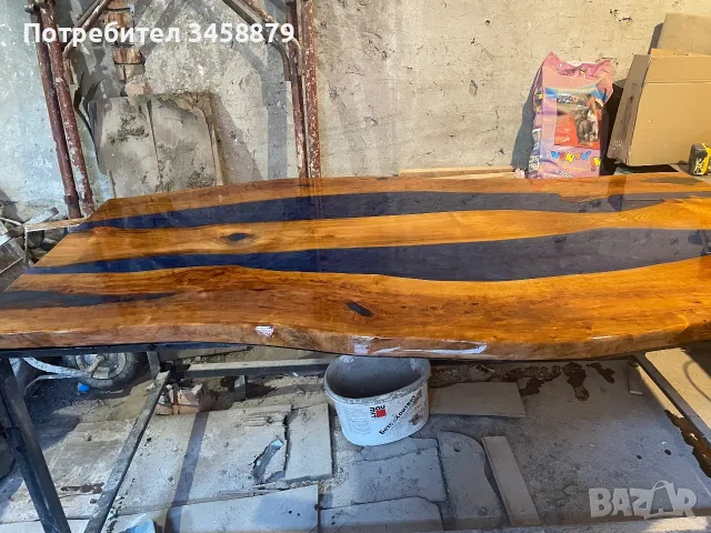 Плот за маса с епоксидна смола, снимка 3 - Дърводелски услуги - 55838598