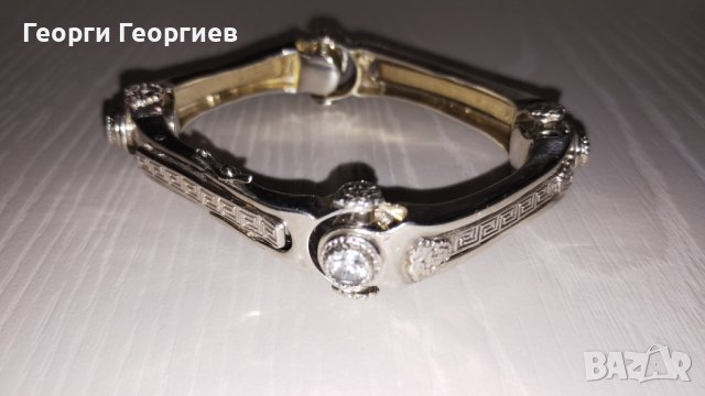 Сребърна гривна-белезник Versace , снимка 5 - Гривни - 44466123