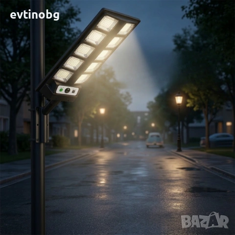 Мощна Соларна Улична Лампа BK-260-10 DRAGON 3000W – С датчик за движение, Конзола и Дистанционно, снимка 5 - Соларни лампи - 53882378