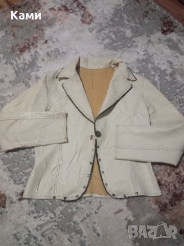 Дамско кожено яке, снимка 3 - Якета - 34941152