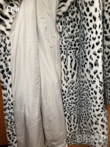 Палто леопардов десен, снимка 5 - Палта, манта - 53267883