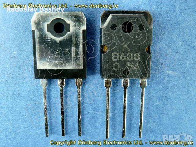 Transistor 2SB688  PNP 120V 8A 80W 10MHz , снимка 3 - Части и Платки - 53900964