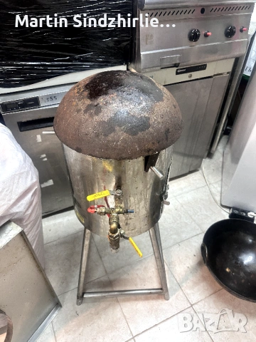 Газов котлон с уок горелка + стойка – професионален с комплект тигани, снимка 4 - Обзавеждане на кухня - 54096846