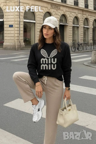 Дамски Памучни Блузи ⚜️ MIU MIU , снимка 2 - Блузи с дълъг ръкав и пуловери - 53078571