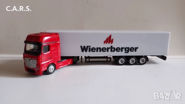 Метални камиони с ремарке Mercedez Benz Actros, MAN...., снимка 3 - Колекции - 52255717