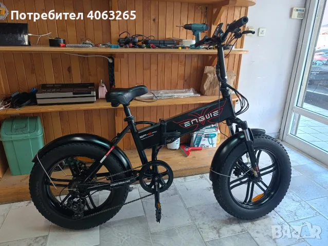 Електрически велосипед Engwe 20 цола , снимка 3 - Велосипеди - 55775097
