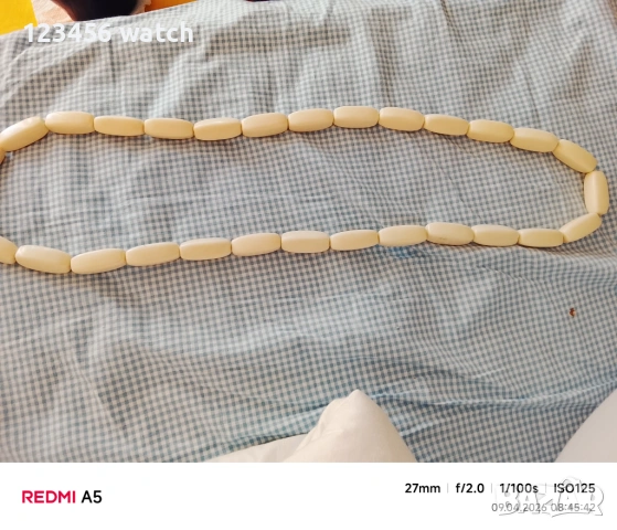 Красиво колие от слонова кост, снимка 2 - Колиета, медальони, синджири - 54142374