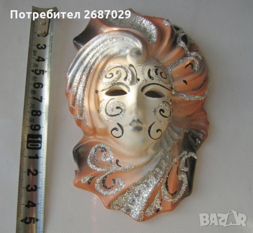 Маска Маски различни, Италия, пано, глава, украса, декорация Венеция, снимка 6 - Декорация за дома - 29124257