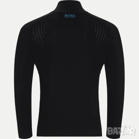 Hugo Boss Zelchior Pro - Оригинален мъжки пуловер с цип р-р S, снимка 11 - Пуловери - 48827316