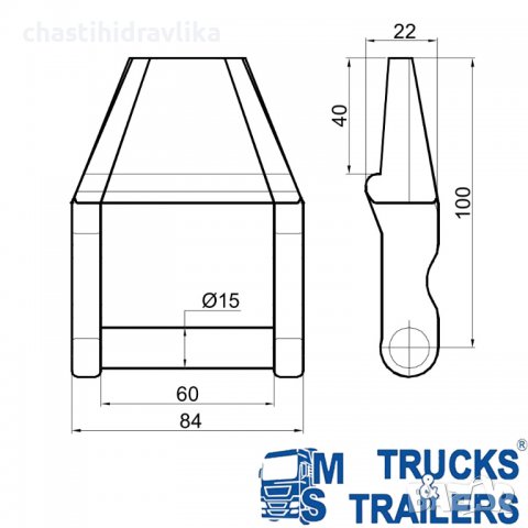 Елемент за отваряне на заден капак 15162720, снимка 2 - Части - 37442538