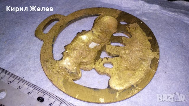 ДВОЙКА КОНЕ Старо БРОНЗОВО ДЕКОРАТИВНО АРТ ПАНО за СТЕНА АНГЛИЯ 33993, снимка 8 - Пана - 38928007