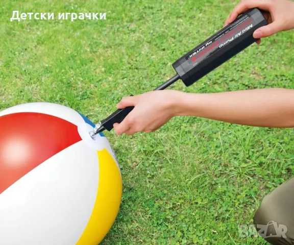 Ръчна помпа за надуваеми артикули Intex, Double Quick Mini, 30см, снимка 2 - Басейни и аксесоари - 50056127