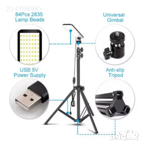 LED Осветление за селфита и фотография, снимка 5 - Обективи и филтри - 49401119