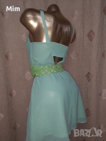 Н&М 34  Светло зелена рокля , снимка 7 - Рокли - 40815019