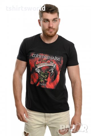 Нова мъжка тениска с дигитален печат на музикалната група Whitesnake - Love Songs, снимка 3 - Тениски - 37699482