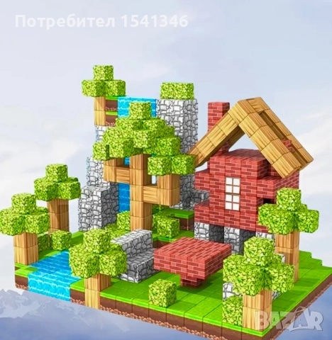 Голям комплект 200 бр.Майнкрафт магнитни блокчета - кубчета 200 /100 броя, снимка 2 - Конструктори - 50352832