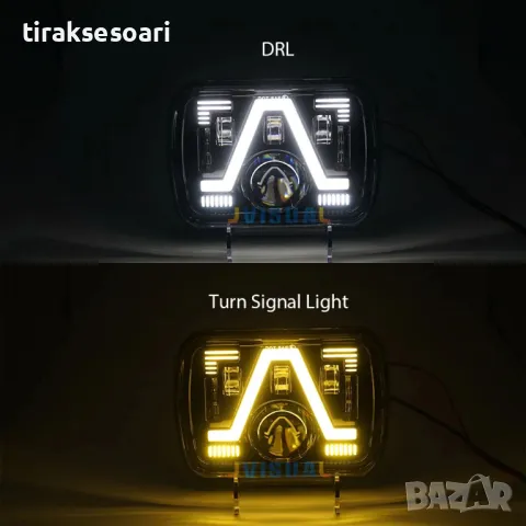 НОВ МОДЕЛ 200W LED Фарове за джип Cherokee Wrangler Daihatsu Feroza, снимка 3 - Аксесоари и консумативи - 47841366