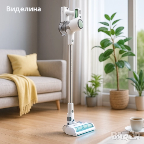 Безжична прахосмукачка Solac Turbobat Power - С HEPA филтър и LED четка, снимка 4 - Прахосмукачки - 52939261