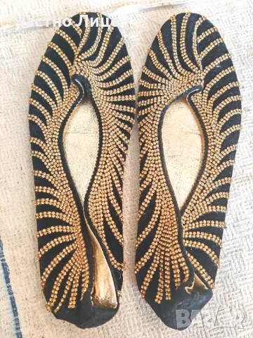 Нови Красиви Индийски Дамски Пантофи Обувки 39 размер, снимка 1