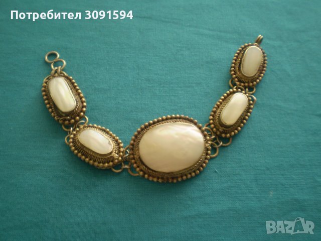 Възрожденска гривна, фолклор със бял седеф, снимка 6 - Антикварни и старинни предмети - 37472431
