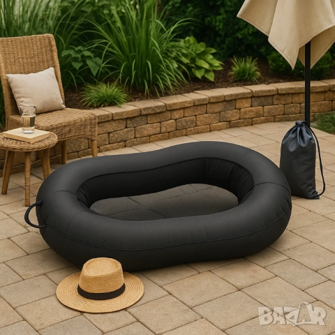 Въздушен шезлонг за пълна релаксация навсякъде – без помпи и усилия