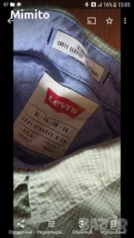 Мъжка риза Levis, снимка 5 - Ризи - 51199670