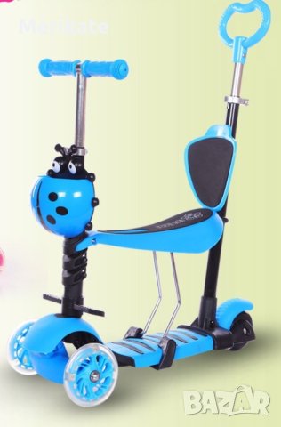  Детска Тротинетка- скутер 3в1, снимка 4 - Детски велосипеди, триколки и коли - 42206590
