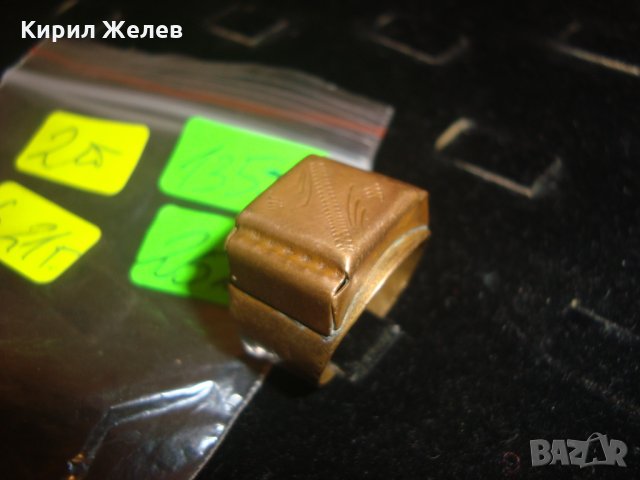 МЕДЕН СТАР ВИНТИДЖ ПРЪСТЕН РЪЧНА РАБОТА ОРНАМЕНТИРАН РЕТРО СТИЛ 13578, снимка 5 - Антикварни и старинни предмети - 30287223