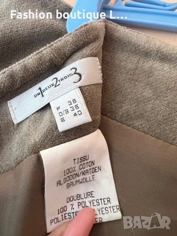 Бежова дълга пола 100% памук 38 размер с цип отзад на гърба и гайки за колан 🧡, снимка 7 - Поли - 51921737