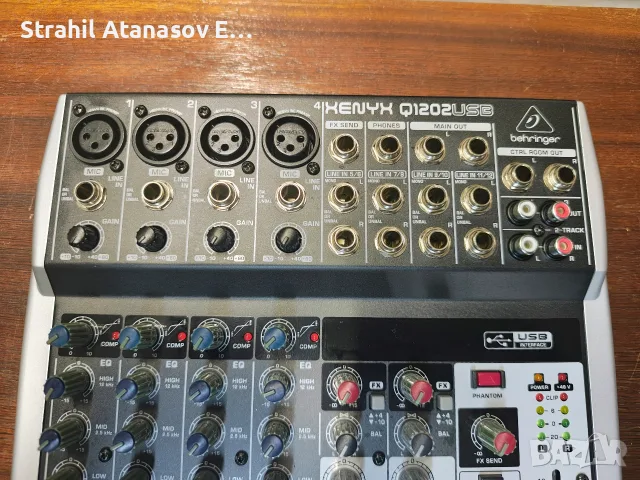 Behringer Xenyx Q1202USB Mixer, снимка 6 - Ресийвъри, усилватели, смесителни пултове - 55721835