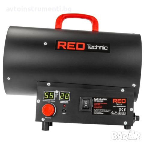 Газов нагревател / калорифер 25KW с термостат 0210GGNTR