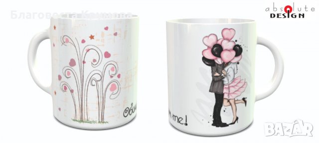 Чаша "Обичам те", снимка 3 - Чаши - 33758679